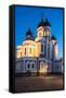 Exterior of Russian Orthodox Alexander Nevsky Cathedral at night, Toompea, Old Town, UNESCO World H-Ben Pipe-Framed Stretched Canvas