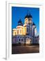 Exterior of Russian Orthodox Alexander Nevsky Cathedral at night, Toompea, Old Town, UNESCO World H-Ben Pipe-Framed Photographic Print
