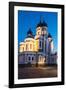 Exterior of Russian Orthodox Alexander Nevsky Cathedral at night, Toompea, Old Town, UNESCO World H-Ben Pipe-Framed Photographic Print