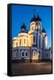 Exterior of Russian Orthodox Alexander Nevsky Cathedral at night, Toompea, Old Town, UNESCO World H-Ben Pipe-Framed Stretched Canvas