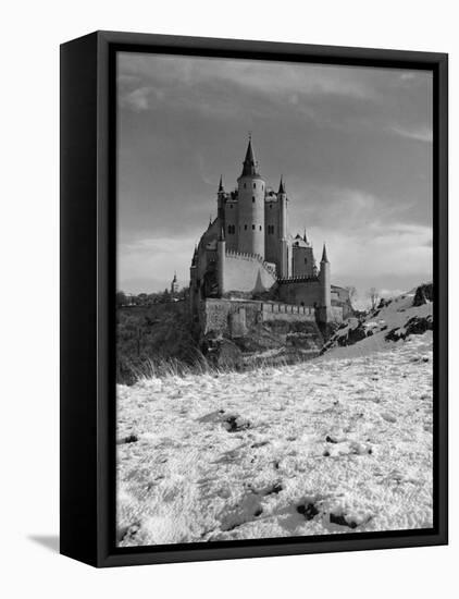 Exterior of Segovia Castle-Dmitri Kessel-Framed Stretched Canvas