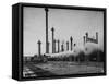 Exterior of Shell Chemical Plant-Dmitri Kessel-Framed Stretched Canvas