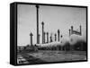 Exterior of Shell Chemical Plant-Dmitri Kessel-Framed Stretched Canvas