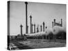 Exterior of Shell Chemical Plant-Dmitri Kessel-Stretched Canvas