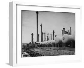 Exterior of Shell Chemical Plant-Dmitri Kessel-Framed Photographic Print