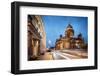 Exterior of St. Isaac's Cathedral at night, St. Petersburg, Leningrad Oblast, Russia-Ben Pipe-Framed Photographic Print