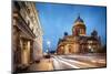 Exterior of St. Isaac's Cathedral at night, St. Petersburg, Leningrad Oblast, Russia-Ben Pipe-Mounted Photographic Print