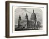 Exterior of St. Paul's Cathedral from the South-West 1800 London-null-Framed Giclee Print