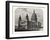 Exterior of St. Paul's Cathedral from the South-West 1800 London-null-Framed Giclee Print