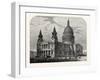 Exterior of St. Paul's Cathedral from the South-West 1800 London-null-Framed Giclee Print