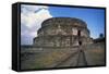 Exterior of Temple of Quetzalcoatl-Danny Lehman-Framed Stretched Canvas