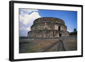 Exterior of Temple of Quetzalcoatl-Danny Lehman-Framed Photographic Print