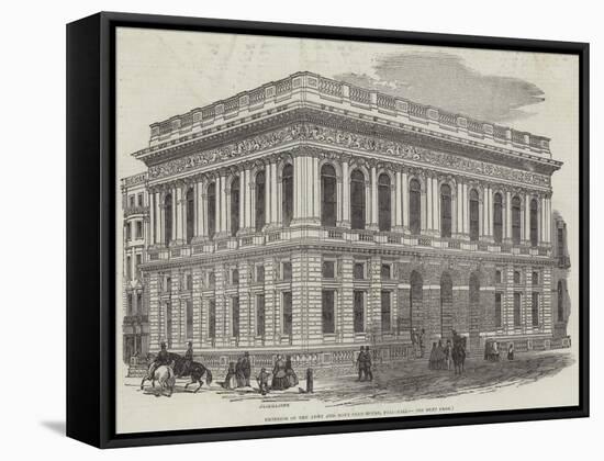 Exterior of the Army and Navy Club-House, Pall-Mall-J.l. Williams-Framed Stretched Canvas