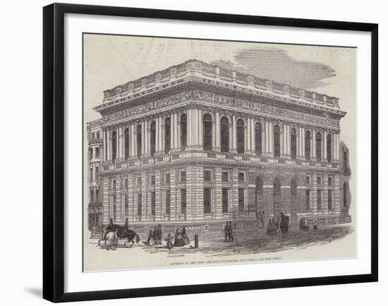 Exterior of the Army and Navy Club-House, Pall-Mall-J.l. Williams-Framed Giclee Print