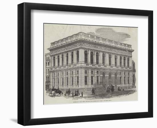 Exterior of the Army and Navy Club-House, Pall-Mall-J.l. Williams-Framed Giclee Print