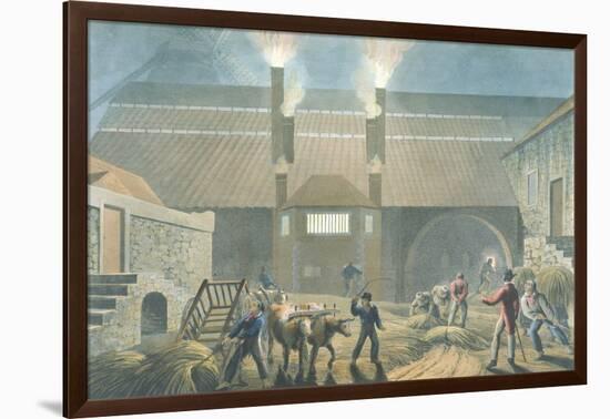Exterior of the Boiling House, from 'Ten Views in the Island of Antigua', 1823-William Clark-Framed Giclee Print