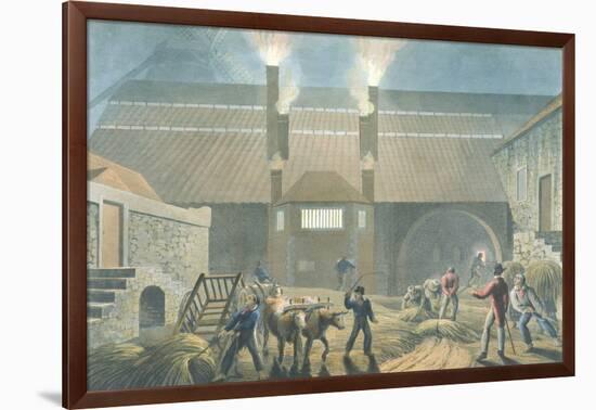 Exterior of the Boiling House, from 'Ten Views in the Island of Antigua', 1823-William Clark-Framed Giclee Print