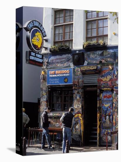 Exterior of the Bulldog Coffee Shop, Amsterdam, the Netherlands (Holland)-Richard Nebesky-Stretched Canvas
