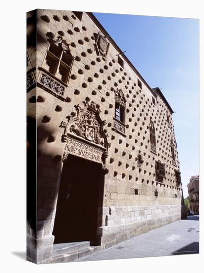 Exterior of the Casa De Las Conchas (House of Shells), Salamanca, Castilla-Leon (Castile), Spain-Robert Harding-Stretched Canvas