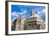 Exterior of the Cathedral of Santa Maria Del Fiore and Baptistery, Piazza Del Duomo, Unesco-Nico Tondini-Framed Photographic Print