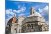 Exterior of the Cathedral of Santa Maria Del Fiore and Baptistery, Piazza Del Duomo, Unesco-Nico Tondini-Mounted Photographic Print