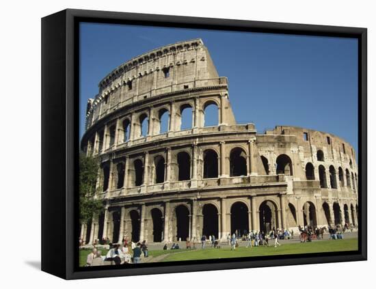 Exterior of the Colosseum in Rome, Lazio, Italy, Europe-Terry Sheila-Framed Stretched Canvas