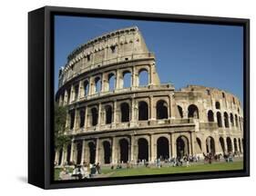 Exterior of the Colosseum in Rome, Lazio, Italy, Europe-Terry Sheila-Framed Stretched Canvas