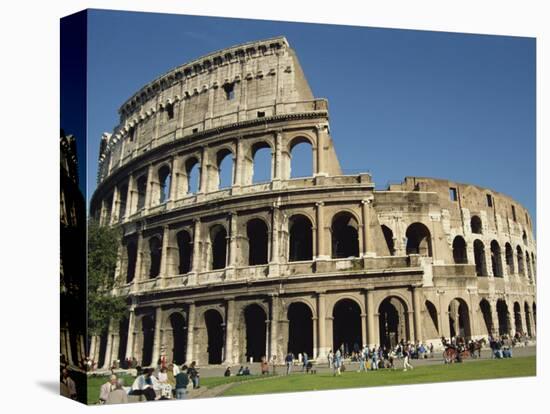 Exterior of the Colosseum in Rome, Lazio, Italy, Europe-Terry Sheila-Stretched Canvas