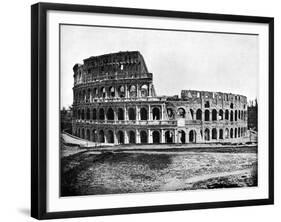 Exterior of the Colosseum, Rome, 1893-John L Stoddard-Framed Giclee Print