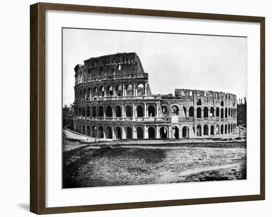 Exterior of the Colosseum, Rome, 1893-John L Stoddard-Framed Giclee Print