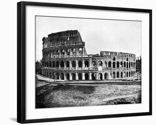 Exterior of the Colosseum, Rome, 1893-John L Stoddard-Framed Giclee Print