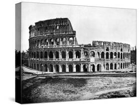 Exterior of the Colosseum, Rome, 1893-John L Stoddard-Stretched Canvas