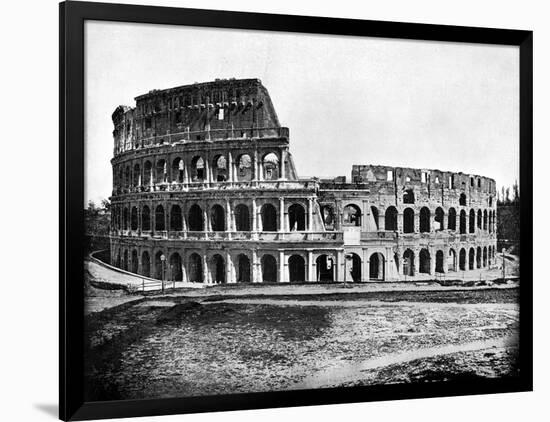 Exterior of the Colosseum, Rome, 1893-John L Stoddard-Framed Giclee Print