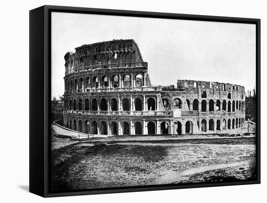 Exterior of the Colosseum, Rome, 1893-John L Stoddard-Framed Stretched Canvas