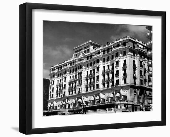 Exterior of the Copacabana Palace Hotel-null-Framed Premium Photographic Print