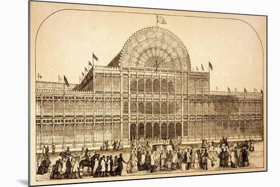 Exterior of the Crystal Palace at Hyde Park-null-Mounted Premium Giclee Print