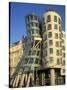 Exterior of the Dancing House at Rasinovo Embankment, Nove Mesto, Prague, Czech Republic-Richard Nebesky-Stretched Canvas