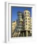 Exterior of the Dancing House at Rasinovo Embankment, Nove Mesto, Prague, Czech Republic-Richard Nebesky-Framed Photographic Print