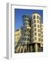 Exterior of the Dancing House at Rasinovo Embankment, Nove Mesto, Prague, Czech Republic-Richard Nebesky-Framed Photographic Print