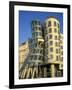 Exterior of the Dancing House at Rasinovo Embankment, Nove Mesto, Prague, Czech Republic-Richard Nebesky-Framed Photographic Print