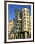 Exterior of the Dancing House at Rasinovo Embankment, Nove Mesto, Prague, Czech Republic-Richard Nebesky-Framed Photographic Print