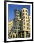 Exterior of the Dancing House at Rasinovo Embankment, Nove Mesto, Prague, Czech Republic-Richard Nebesky-Framed Photographic Print