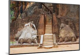 Exterior of the Entrance to the Sigiriya Lion Rock Fortress in Sigiriya, Sri Lanka. Sigiriya is Lis-Dmitry Chulov-Mounted Photographic Print