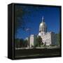 Exterior of the Georgia State Capitol Building, Atlanta, Georgia, United States of America (USA)-G Richardson-Framed Stretched Canvas