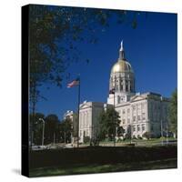 Exterior of the Georgia State Capitol Building, Atlanta, Georgia, United States of America (USA)-G Richardson-Stretched Canvas