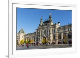 Exterior of the GUM Department Store, Moscow, Russia, Europe-Miles Ertman-Framed Photographic Print