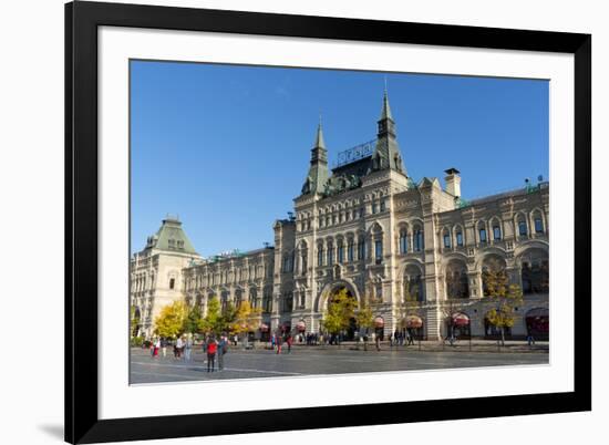 Exterior of the GUM Department Store, Moscow, Russia, Europe-Miles Ertman-Framed Photographic Print