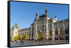 Exterior of the GUM Department Store, Moscow, Russia, Europe-Miles Ertman-Framed Stretched Canvas