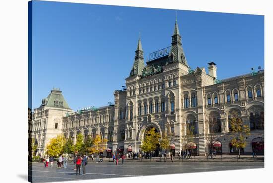 Exterior of the GUM Department Store, Moscow, Russia, Europe-Miles Ertman-Stretched Canvas