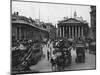 Exterior of the London Royal Exchange and Bank of England-null-Mounted Photographic Print